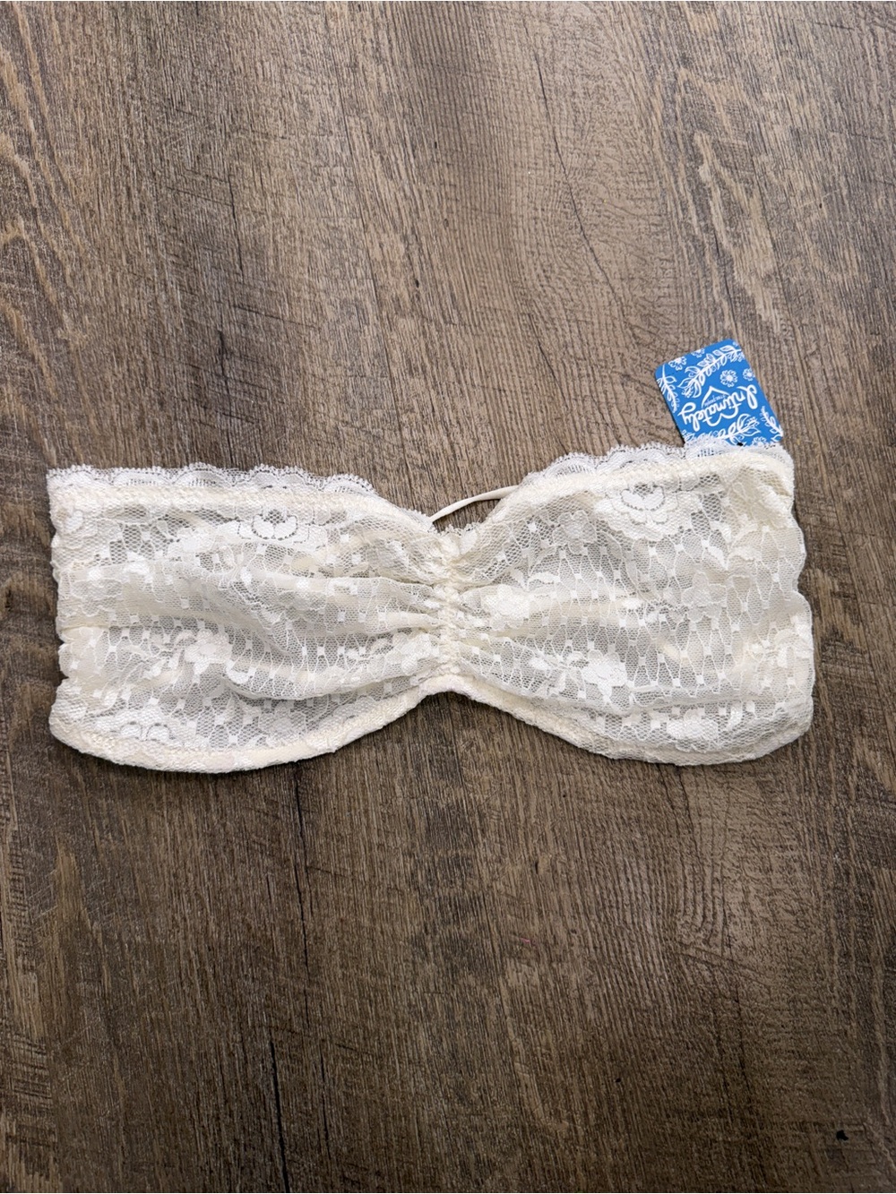 Free People Ivory Lace Bandeau Bralette